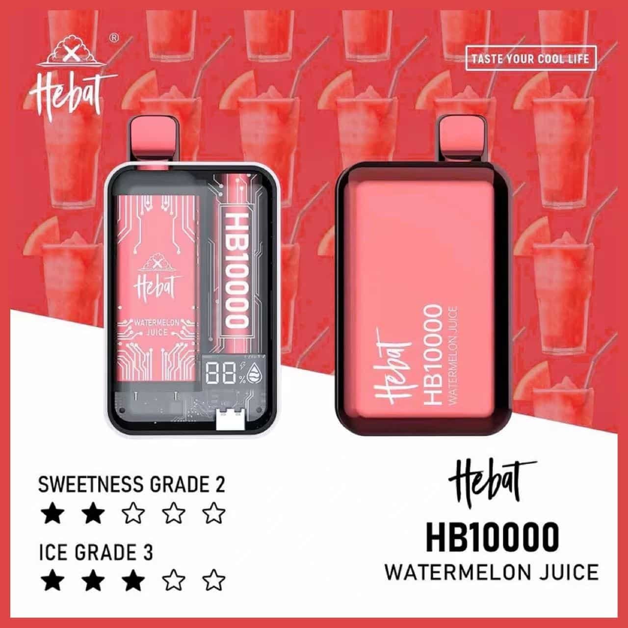 HEBAT喜貝10000口拋棄式電子煙 | 5{e2c71586c28c5bf28d716eb2ba9ccb56584dda9c7f4e100eeaa9217e03d3d3a6}尼古丁 - Image 3