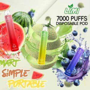 LIMI 7000口 拋棄式電子煙  |  一次性霧化棒 可充電電子煙