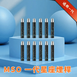 MSO 十二星座電子煙主機｜專屬星座光效｜金屬拉絲＋LED呼吸燈｜通用一代磁吸煙彈