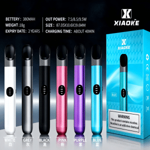 XIAOKE 梟客 6代電子煙主機｜三檔可調功率 × 380mAh 快充