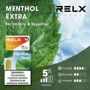 RELX 六代煙彈 極涼體驗｜1.9mL 大容量・一盒3顆裝