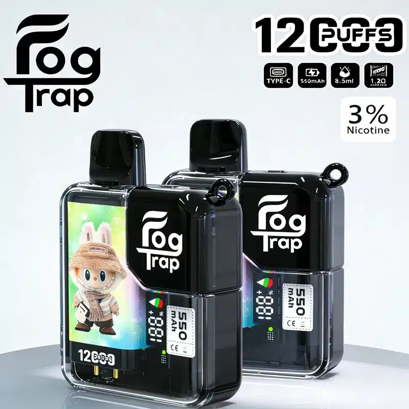 Fog Trap 12000口拋棄式電子煙|LABUBU 蠟筆小新聯名・LCD顯示:圖片 3