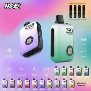 ICE FREEZE 10000口拋棄式電子煙｜四段冰感可調、LED彩屏顯示