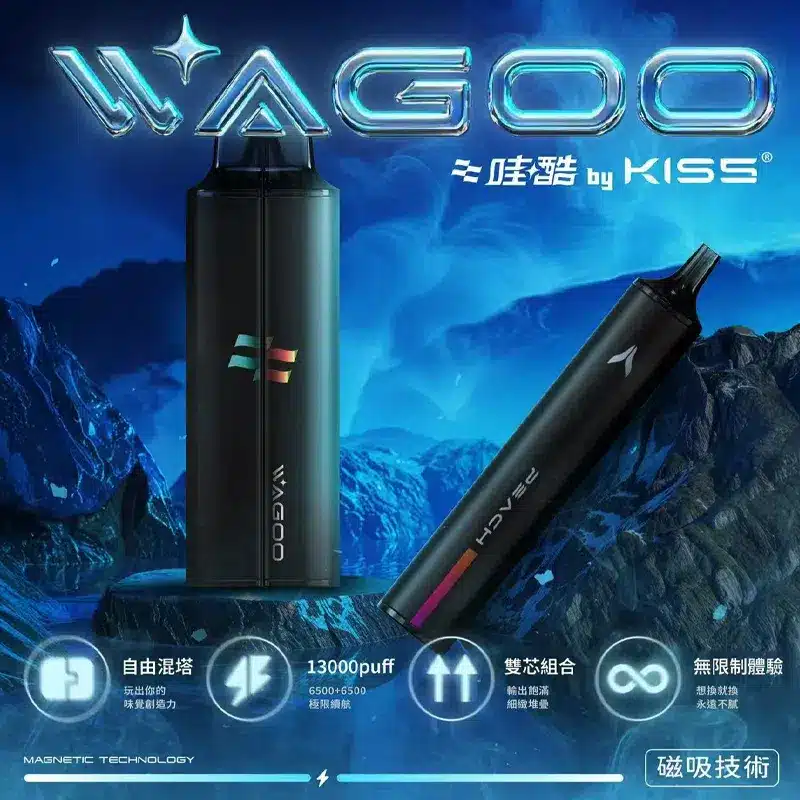WAGOO 6500 哇酷一次性電子煙|雙味三模式 台灣7-11取貨
